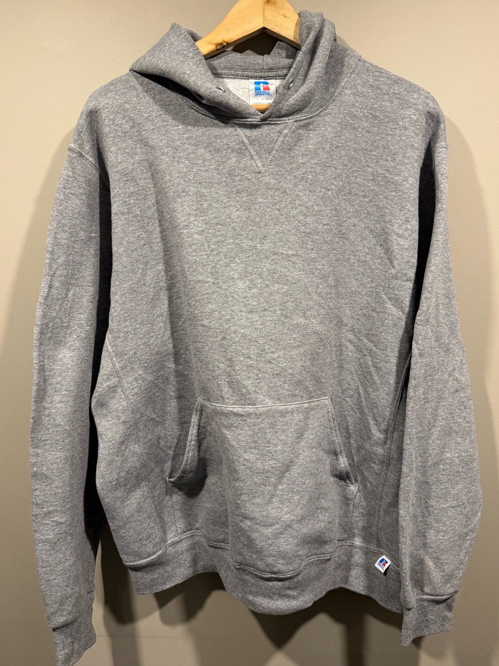 Russell Vintage 90's Athletic Gray Hooded Sweatshirt